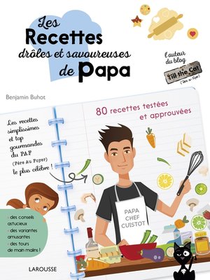 cover image of Les recettes drôles et savoureuses de Papa